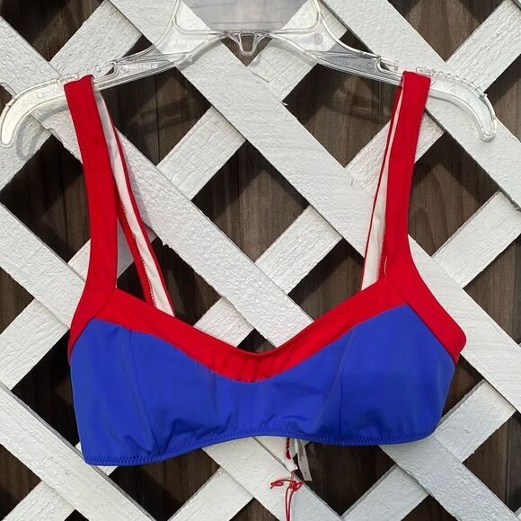 Solid & Striped The Molly Red Top Bright Blue & Red Stripe. NWT. Size Large - Picture 3 of 10